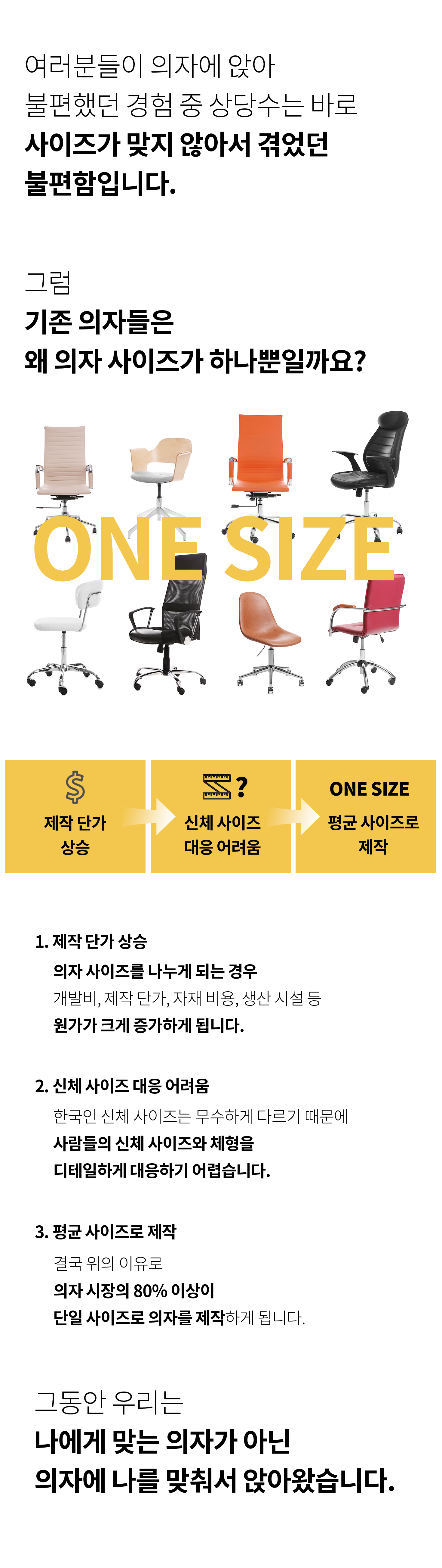 사이즈오브체어 라이트 SML 사이즈 편한 공부 학생 사무용 컴퓨터 책상 의자 - G마켓 모바일